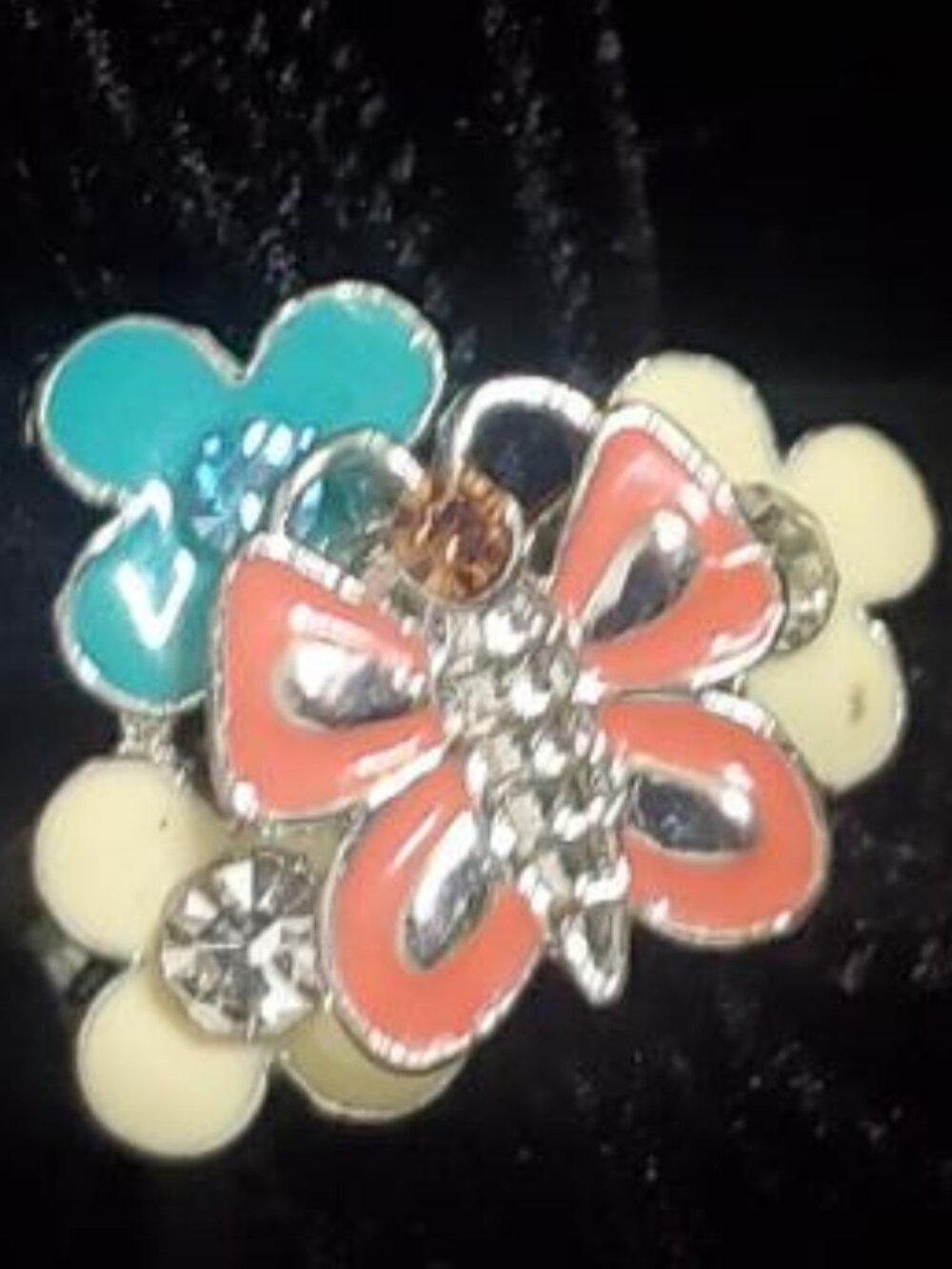 Butterfly Ring with Bling Size M